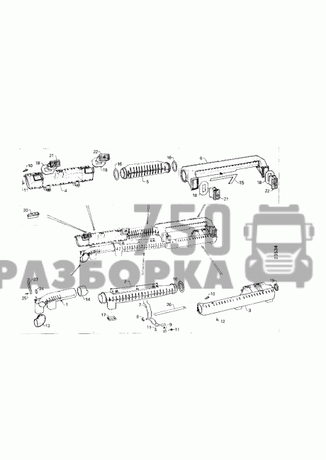 Воздуховод отопителя Scania Воздуховод отопителя Scania