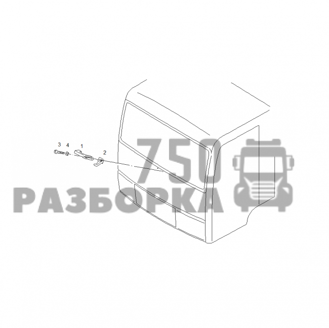 Ручка капота MAN L2000
