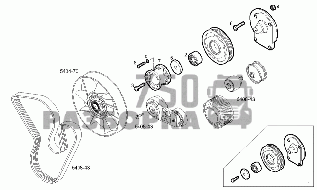 Кронштейн термомуфты IVECO СURSOR 10