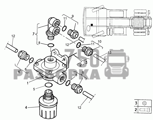 Клапан аварийного растормаживания RENAULT