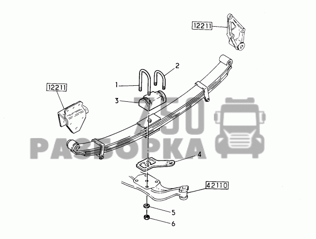 Опора переднего амортизатора нижняя Renault Premium