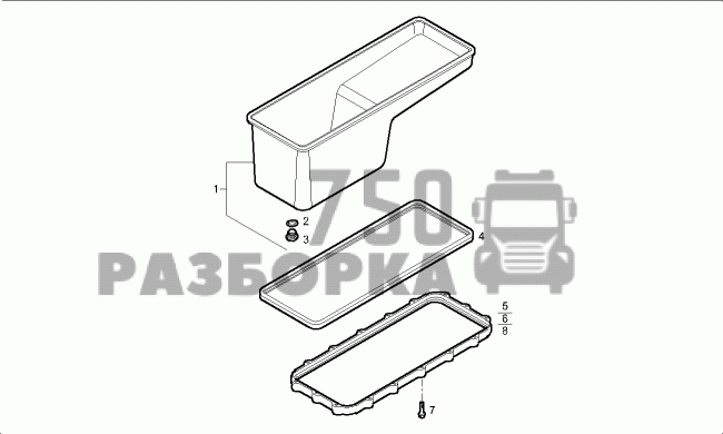 Поддон двигателя CURSOR 10 Iveco